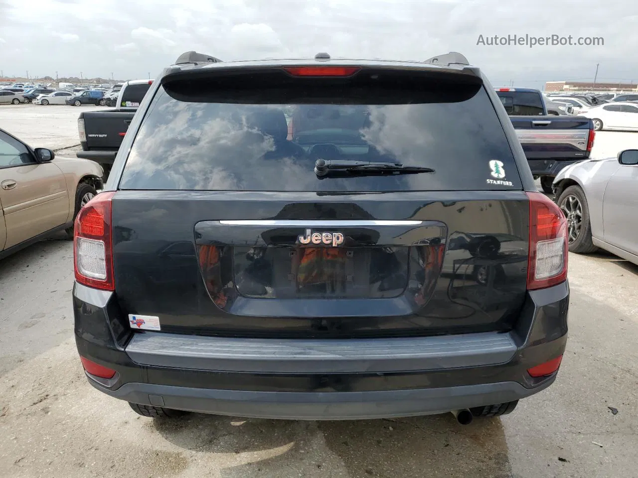 2014 Jeep Compass Sport Black vin: 1C4NJCBA2ED666562