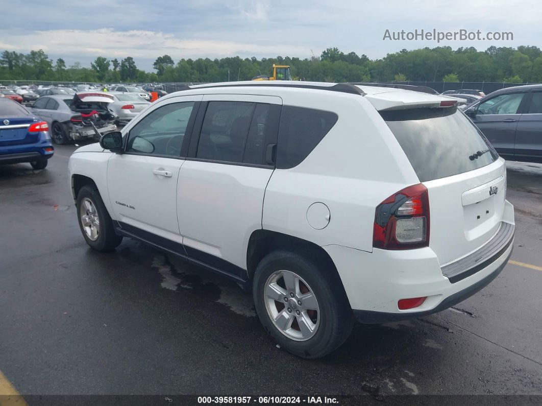 2014 Jeep Compass Sport White vin: 1C4NJCBA2ED743043