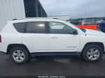 2014 Jeep Compass Sport White vin: 1C4NJCBA2ED743043