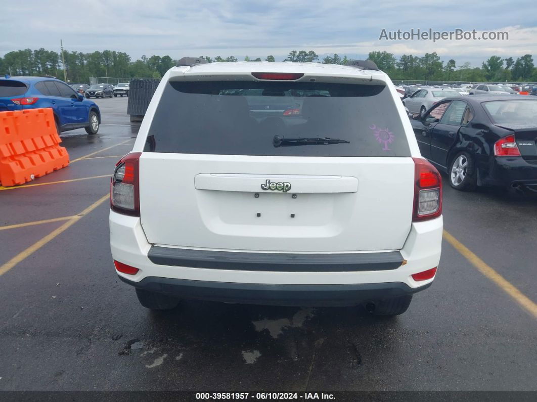 2014 Jeep Compass Sport White vin: 1C4NJCBA2ED743043