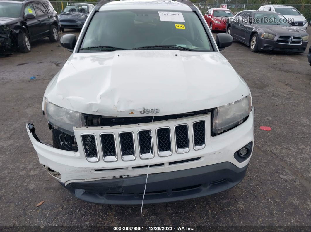 2016 Jeep Compass Sport White vin: 1C4NJCBA2GD560664