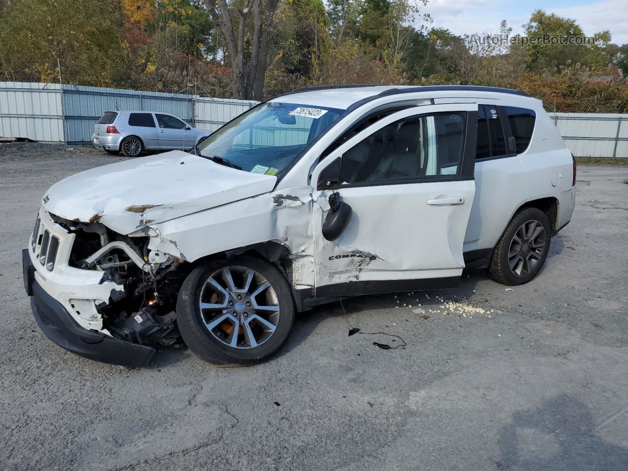 2016 Jeep Compass Sport White vin: 1C4NJCBA2GD634763