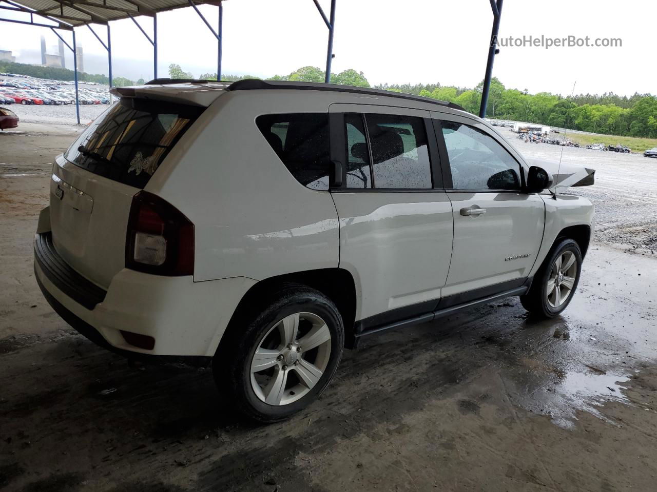 2016 Jeep Compass Sport White vin: 1C4NJCBA2GD643432