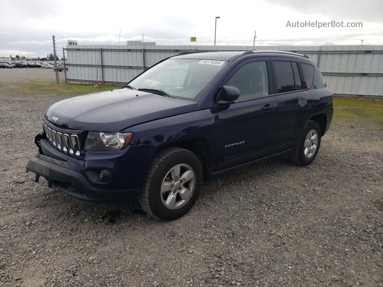 2014 Jeep Compass Sport Blue vin: 1C4NJCBA3ED538010