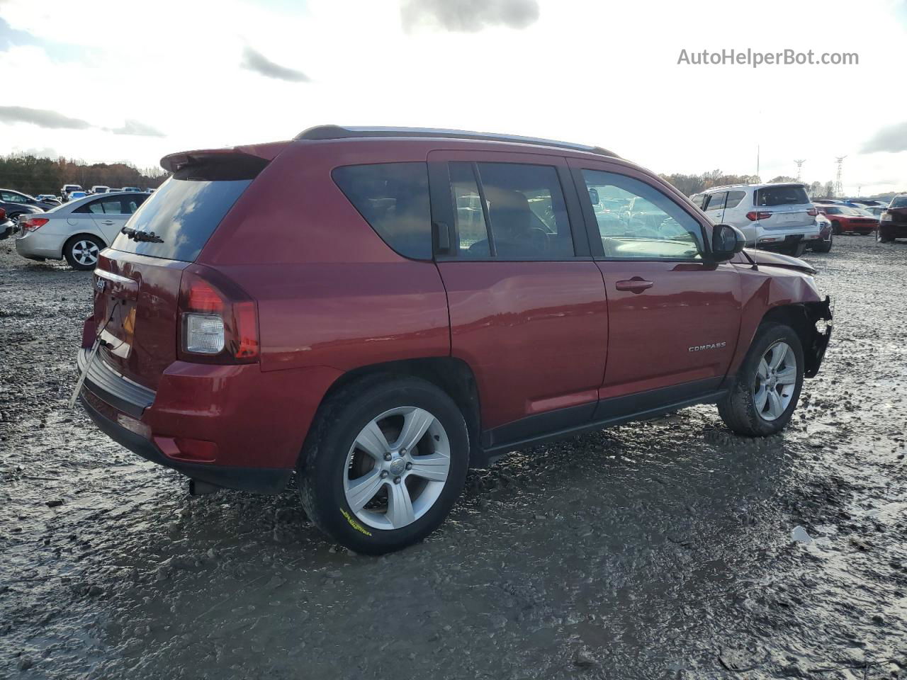 2014 Jeep Compass Sport Красный vin: 1C4NJCBA3ED720368