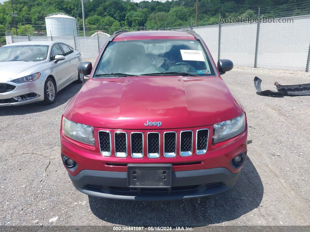 2014 Jeep Compass Sport Maroon vin: 1C4NJCBA3ED800933