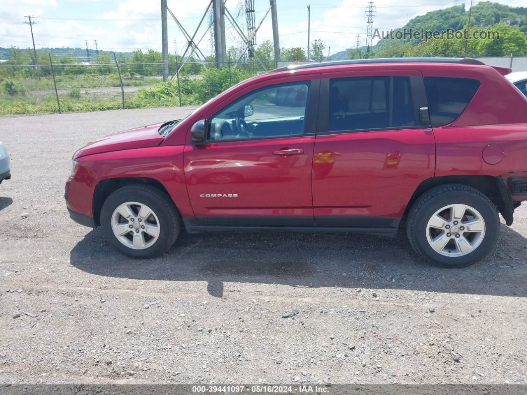 2014 Jeep Compass Sport Maroon vin: 1C4NJCBA3ED800933