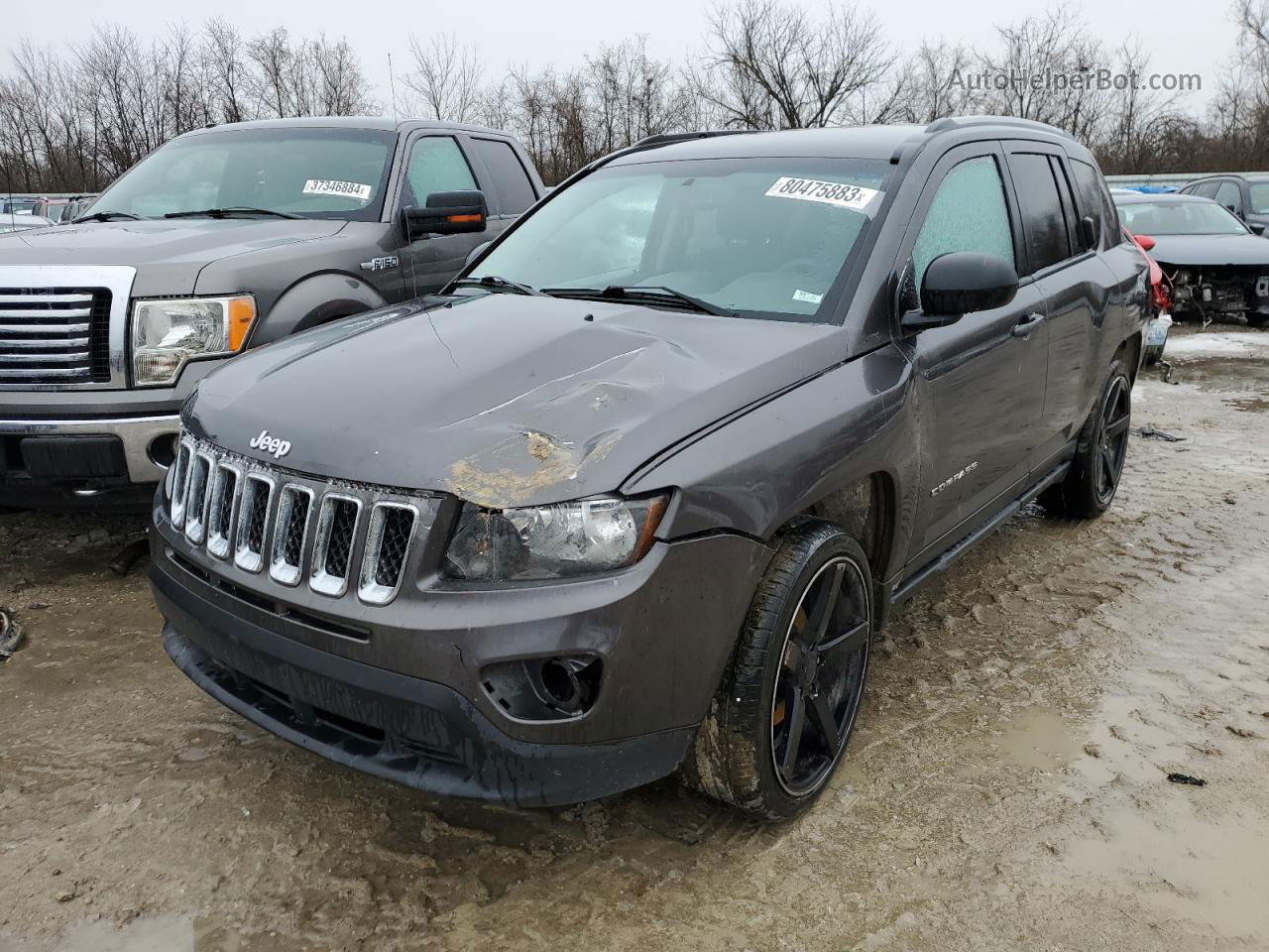 2016 Jeep Compass Sport Угольный vin: 1C4NJCBA3GD705596