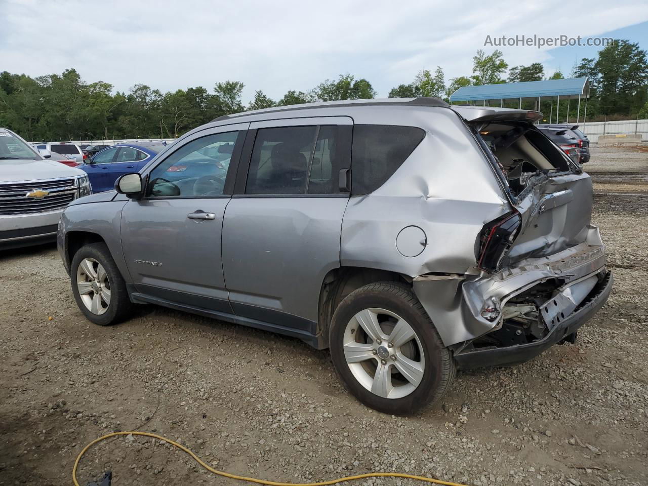 2016 Jeep Compass Sport Silver vin: 1C4NJCBA3GD743524