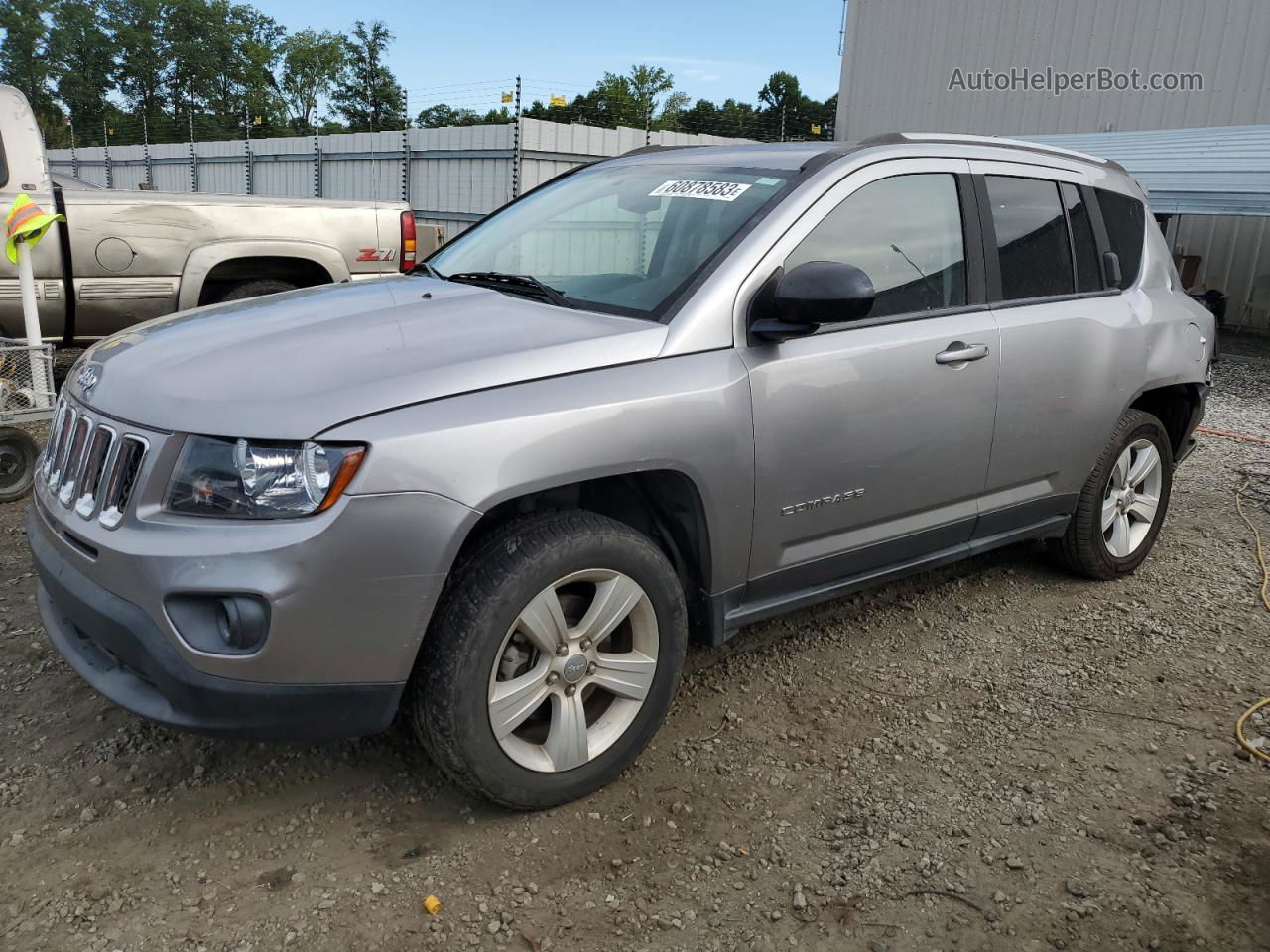 2016 Jeep Compass Sport Silver vin: 1C4NJCBA3GD743524