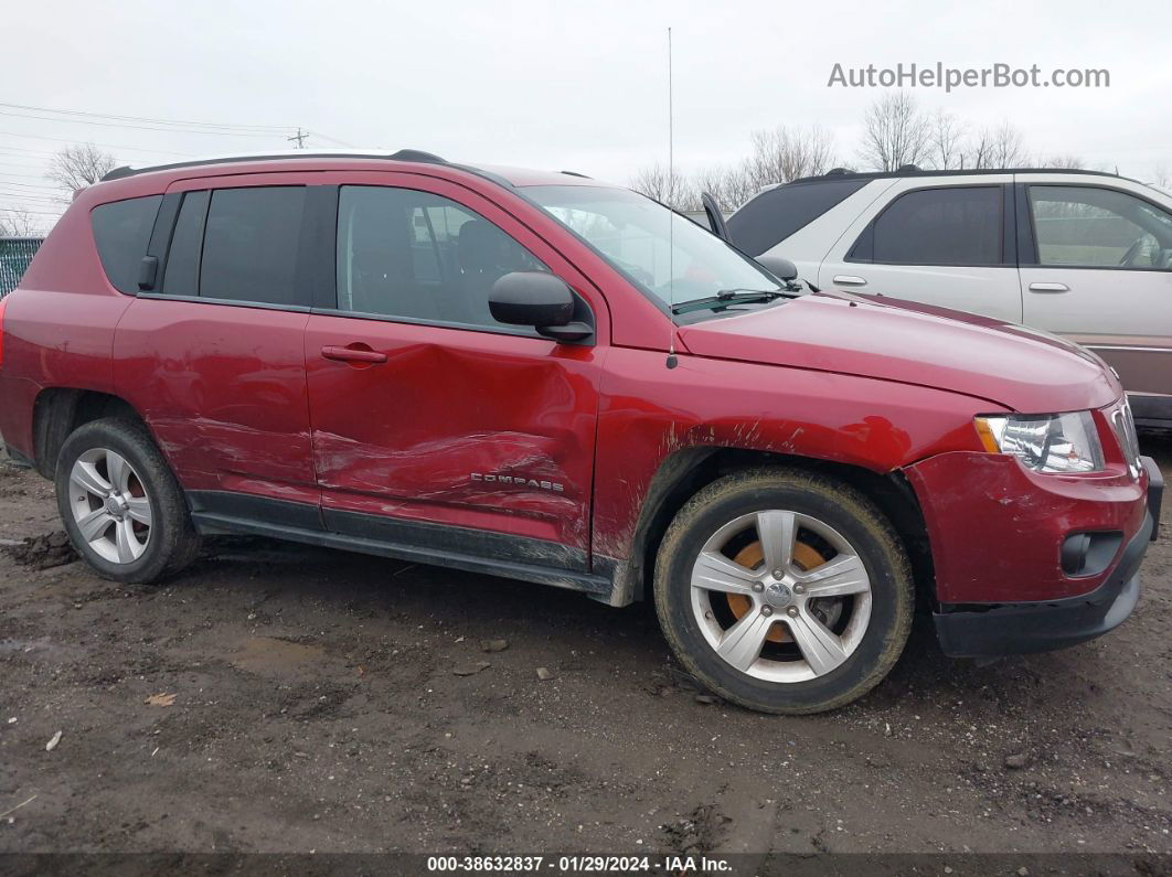 2013 Jeep Compass Sport Red vin: 1C4NJCBA4DD102782