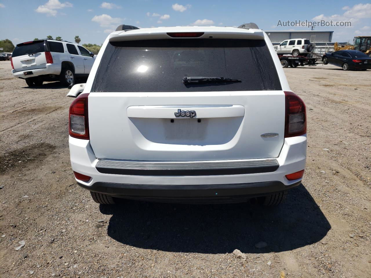 2014 Jeep Compass Sport White vin: 1C4NJCBA4ED690992