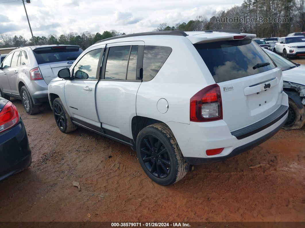 2014 Jeep Compass Sport White vin: 1C4NJCBA4ED786038