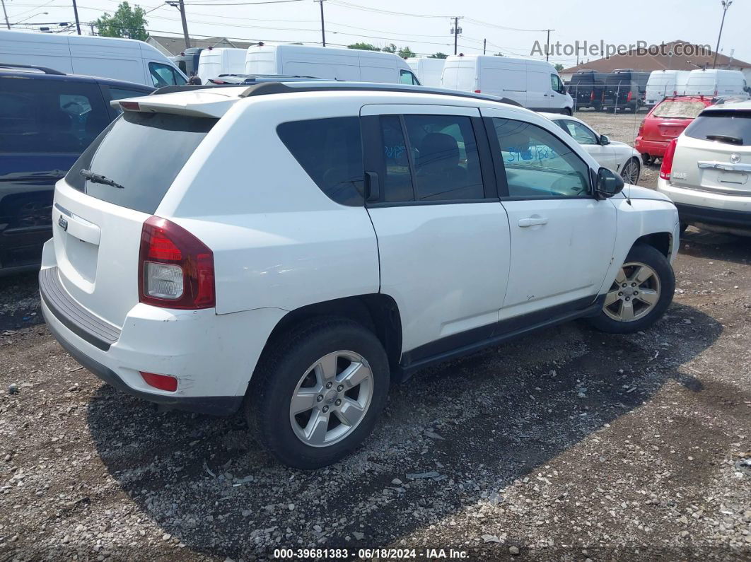 2014 Jeep Compass Sport White vin: 1C4NJCBA4ED881537