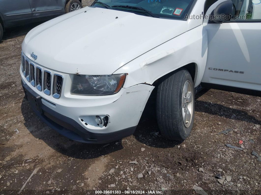 2014 Jeep Compass Sport White vin: 1C4NJCBA4ED881537