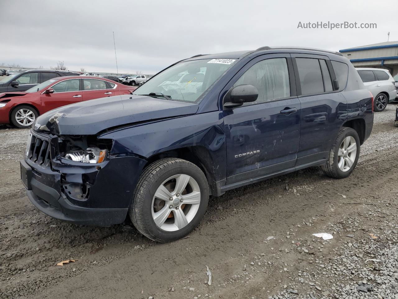 2016 Jeep Compass Sport Синий vin: 1C4NJCBA4GD553375