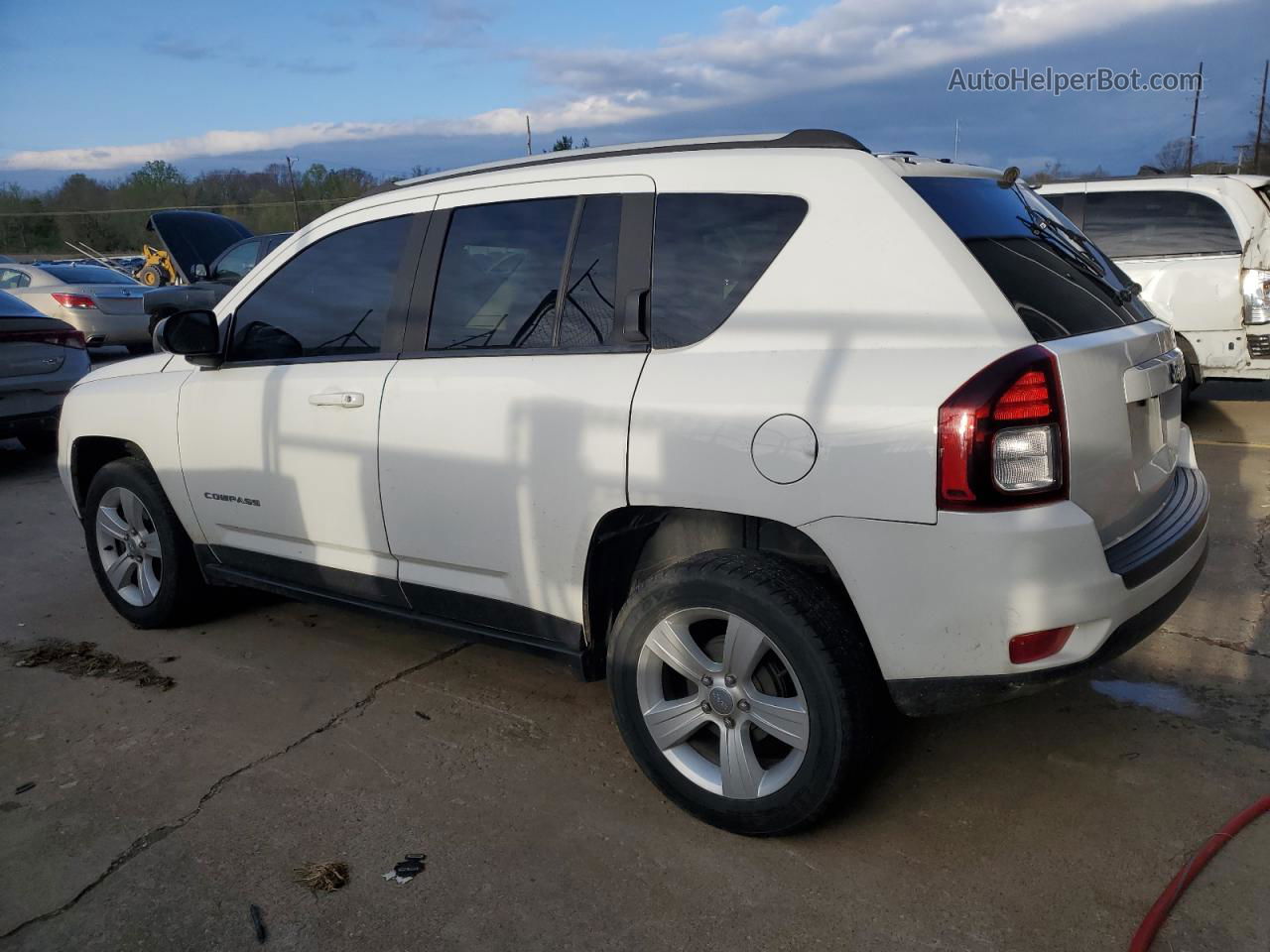 2016 Jeep Compass Sport White vin: 1C4NJCBA4GD688842