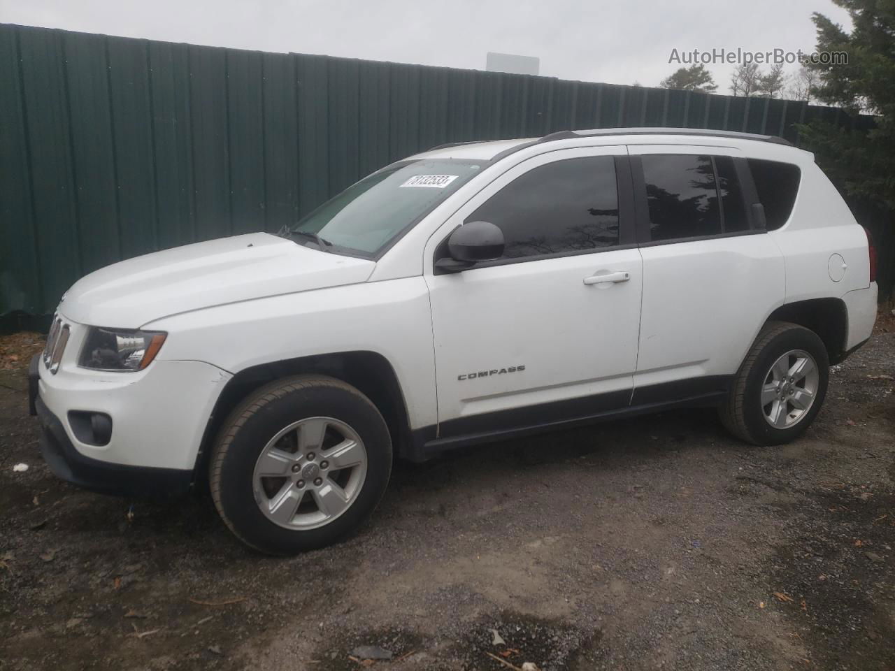 2016 Jeep Compass Sport White vin: 1C4NJCBA4GD785135