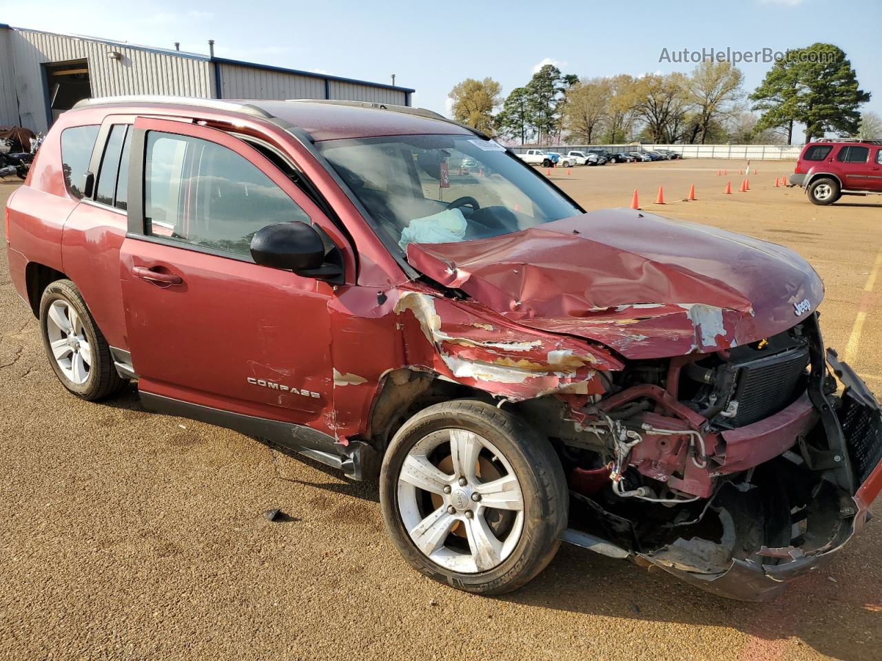 2013 Jeep Compass Sport Red vin: 1C4NJCBA5DD102130