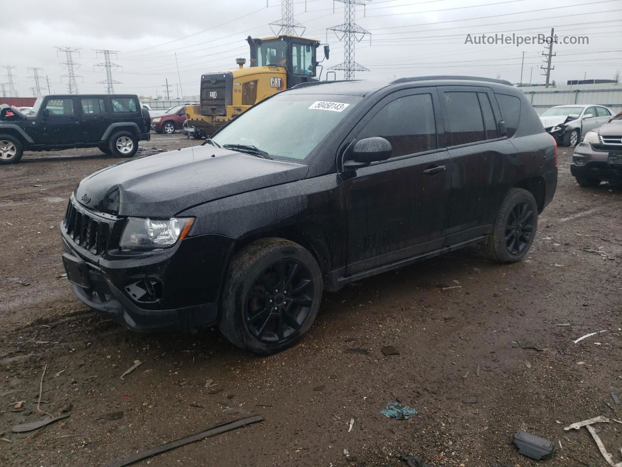 2014 Jeep Compass Sport Black vin: 1C4NJCBA5ED764002