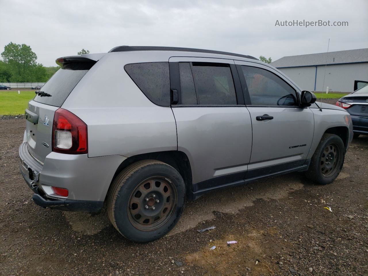 2014 Jeep Compass Sport Silver vin: 1C4NJCBA5ED819547