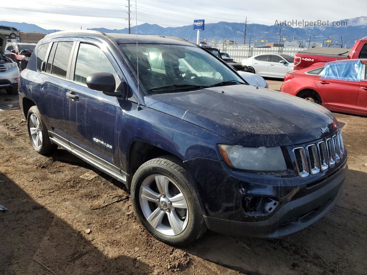 2016 Jeep Compass Sport Blue vin: 1C4NJCBA5GD536844