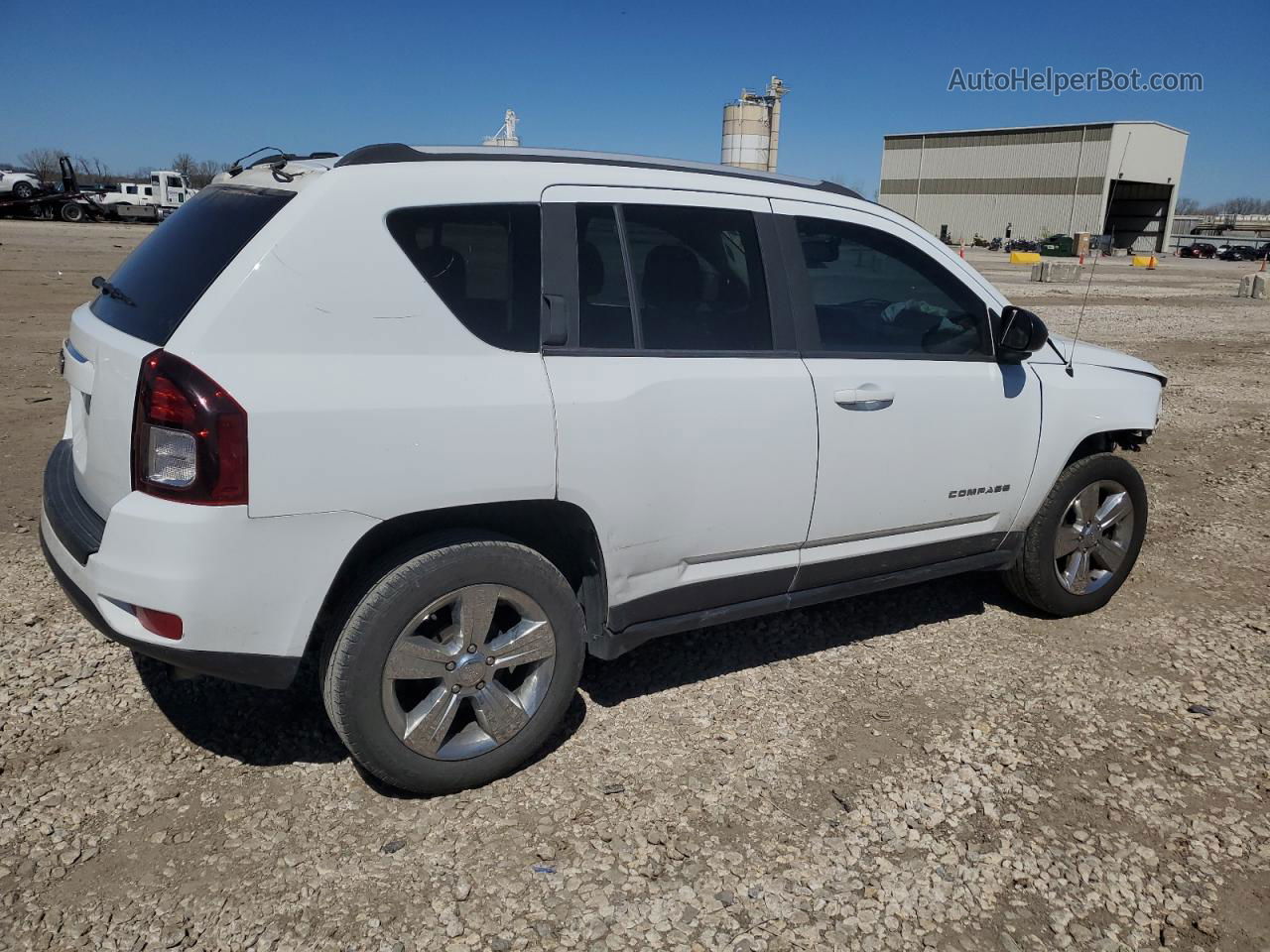 2016 Jeep Compass Sport White vin: 1C4NJCBA5GD560660