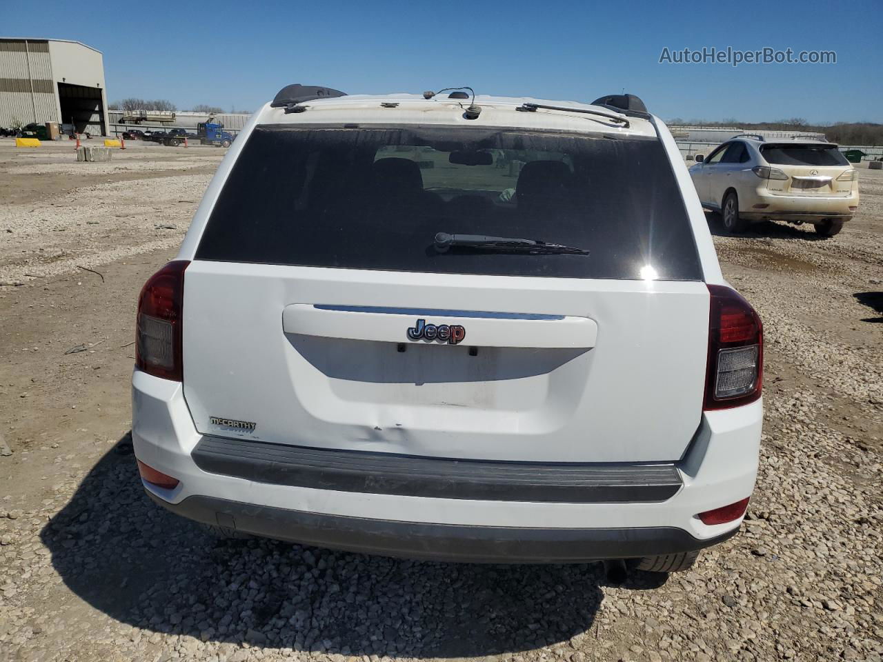 2016 Jeep Compass Sport White vin: 1C4NJCBA5GD560660