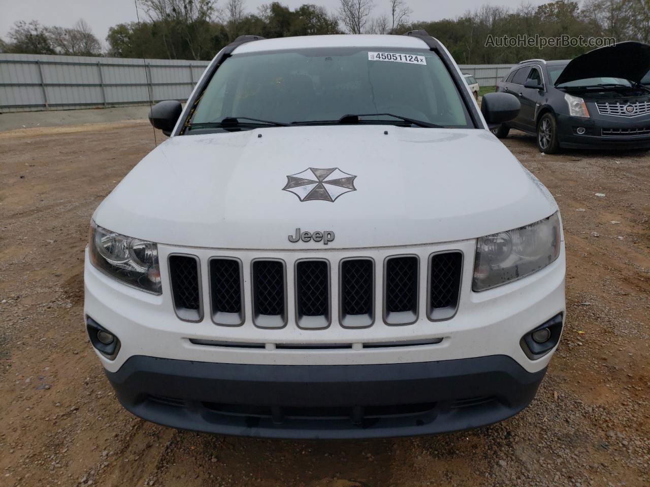 2016 Jeep Compass Sport White vin: 1C4NJCBA5GD649449