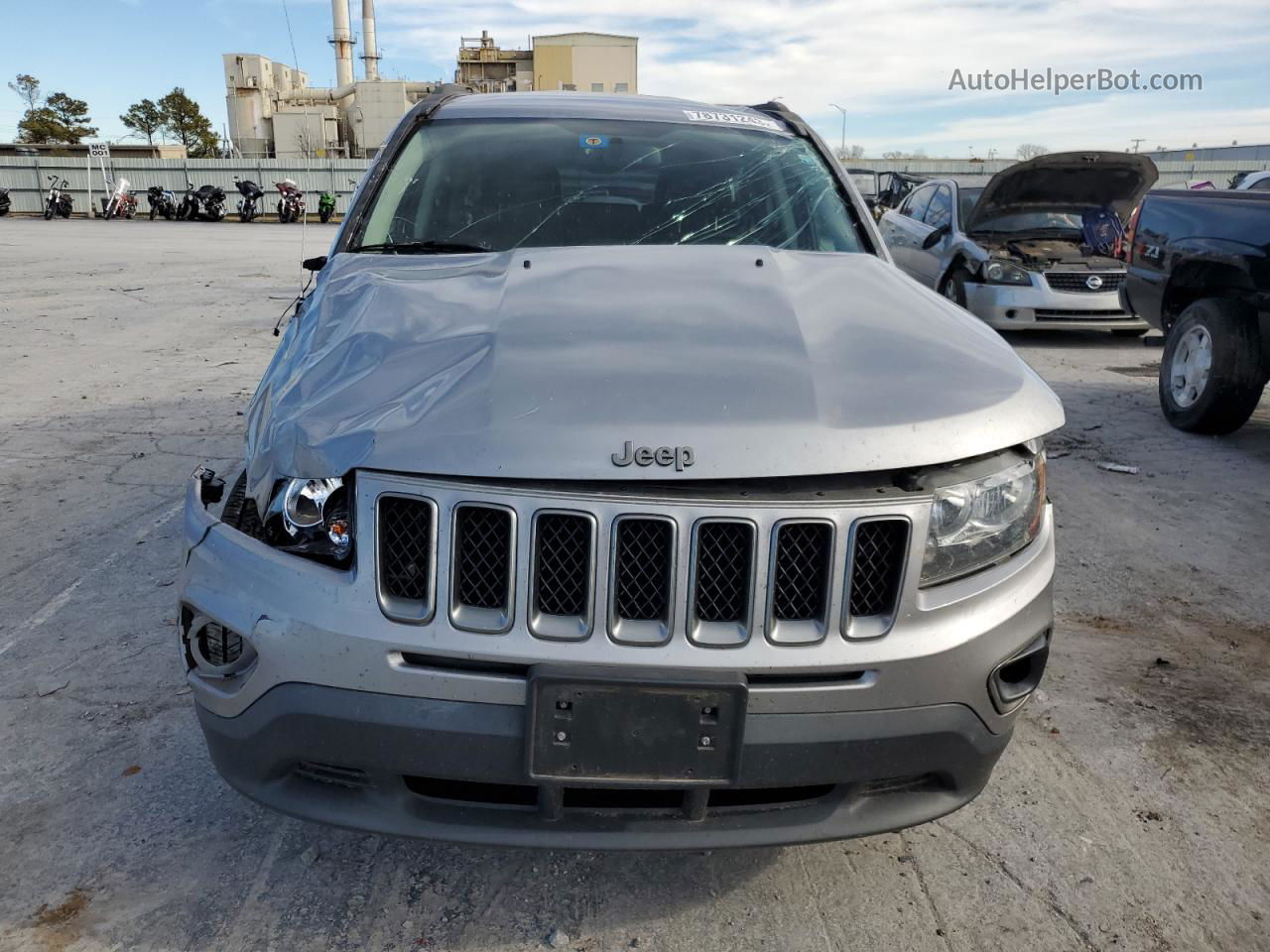 2016 Jeep Compass Sport Silver vin: 1C4NJCBA5GD706183