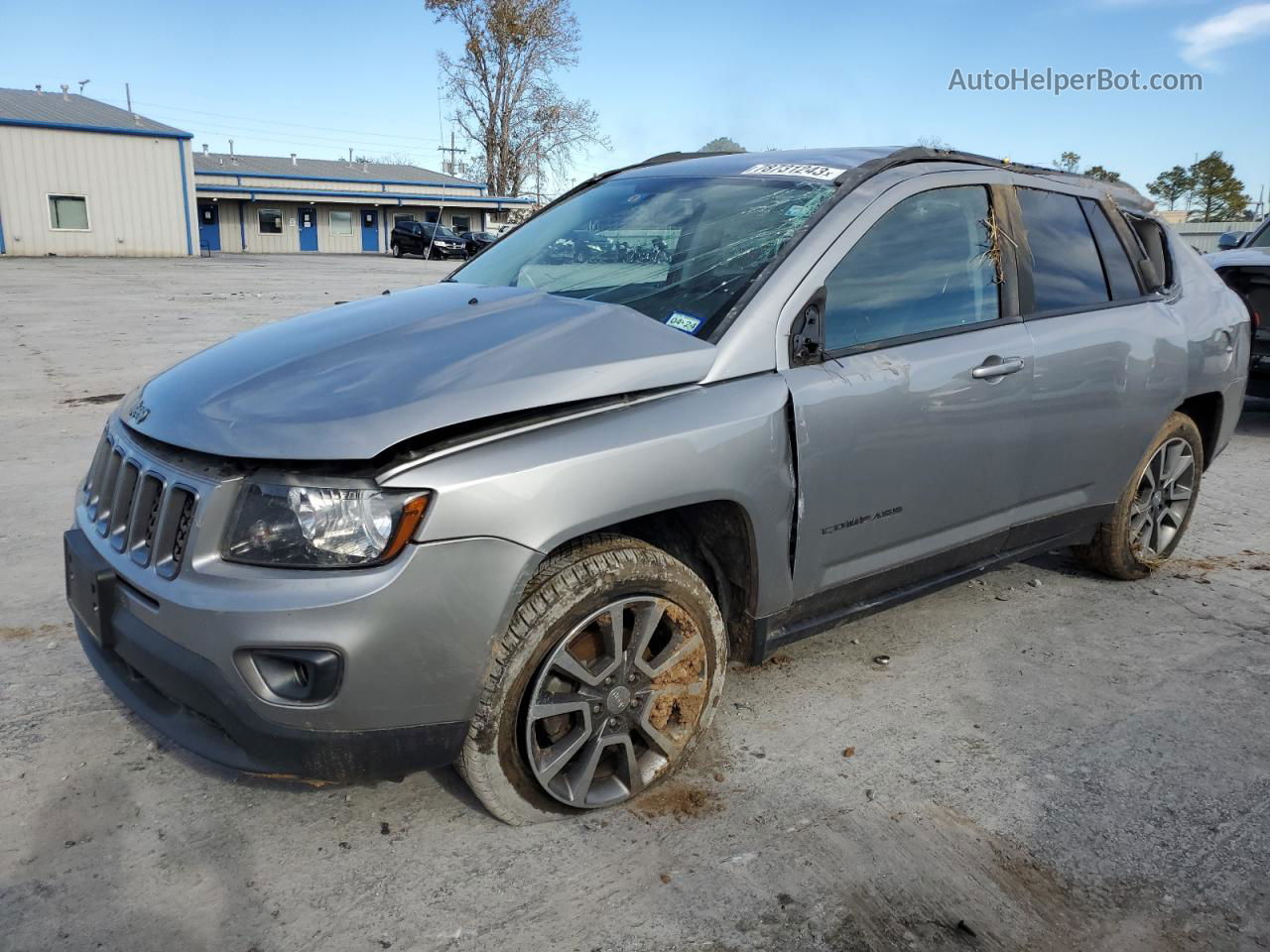 2016 Jeep Compass Sport Silver vin: 1C4NJCBA5GD706183