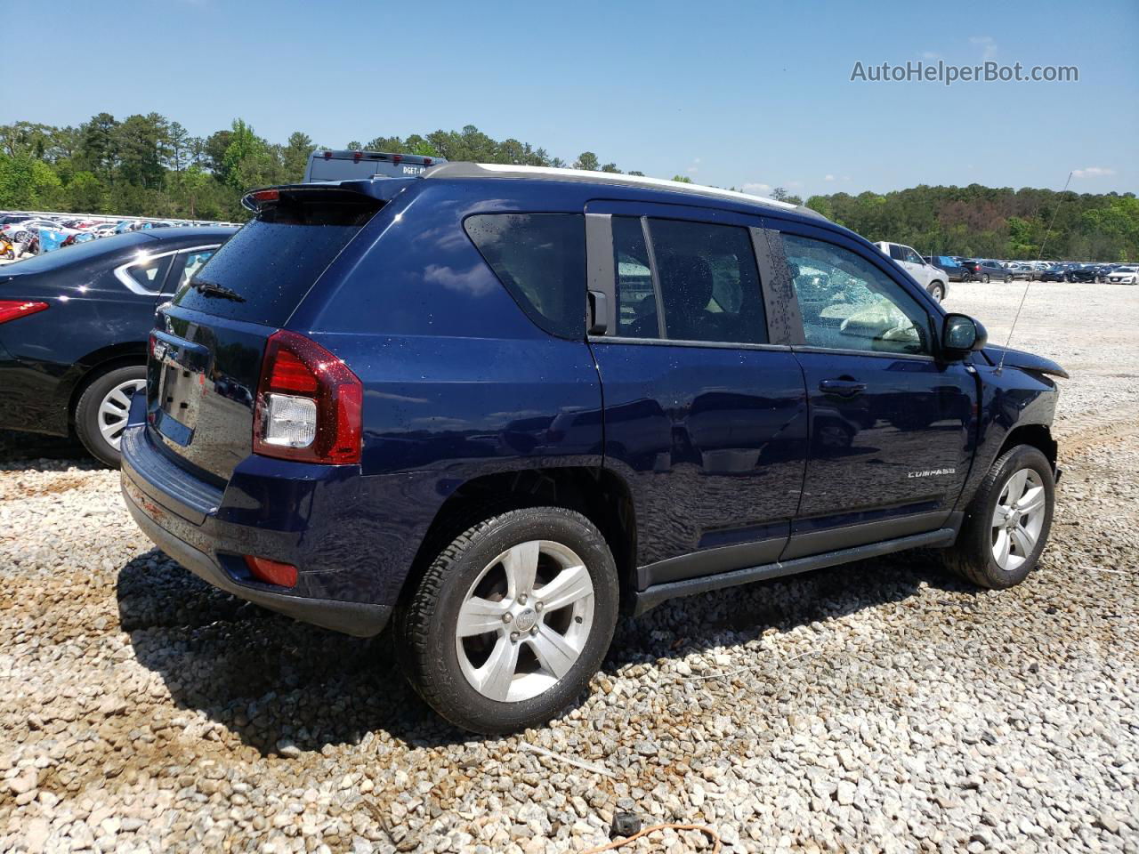 2016 Jeep Compass Sport Синий vin: 1C4NJCBA5GD742407