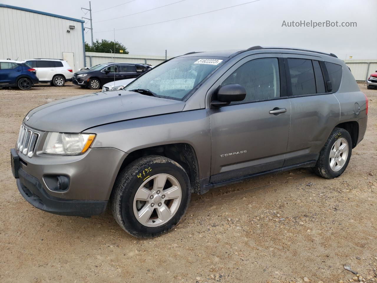 2013 Jeep Compass Sport Gray vin: 1C4NJCBA6DD187883