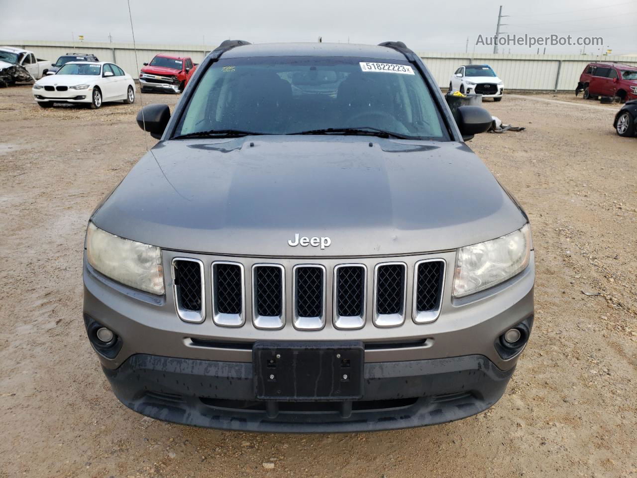 2013 Jeep Compass Sport Gray vin: 1C4NJCBA6DD187883