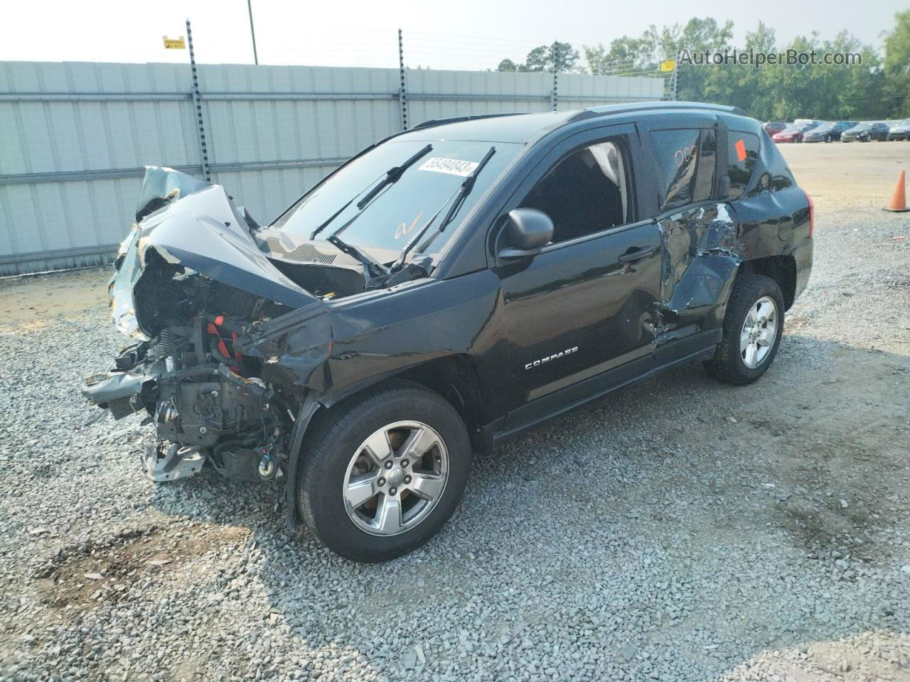 2013 Jeep Compass Sport Black vin: 1C4NJCBA6DD244289