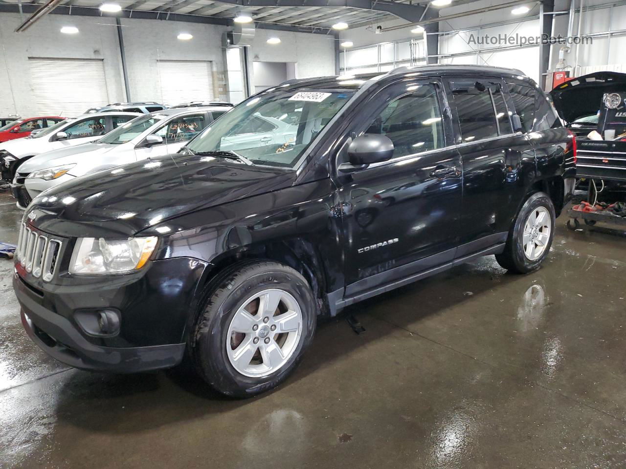 2013 Jeep Compass Sport Черный vin: 1C4NJCBA6DD254823