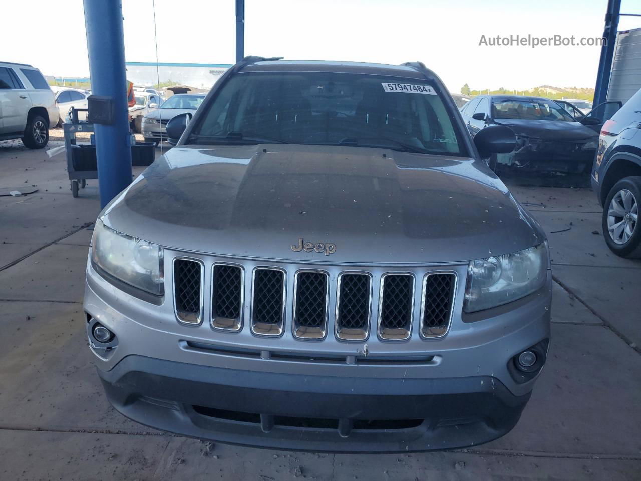 2016 Jeep Compass Sport Silver vin: 1C4NJCBA6GD622227