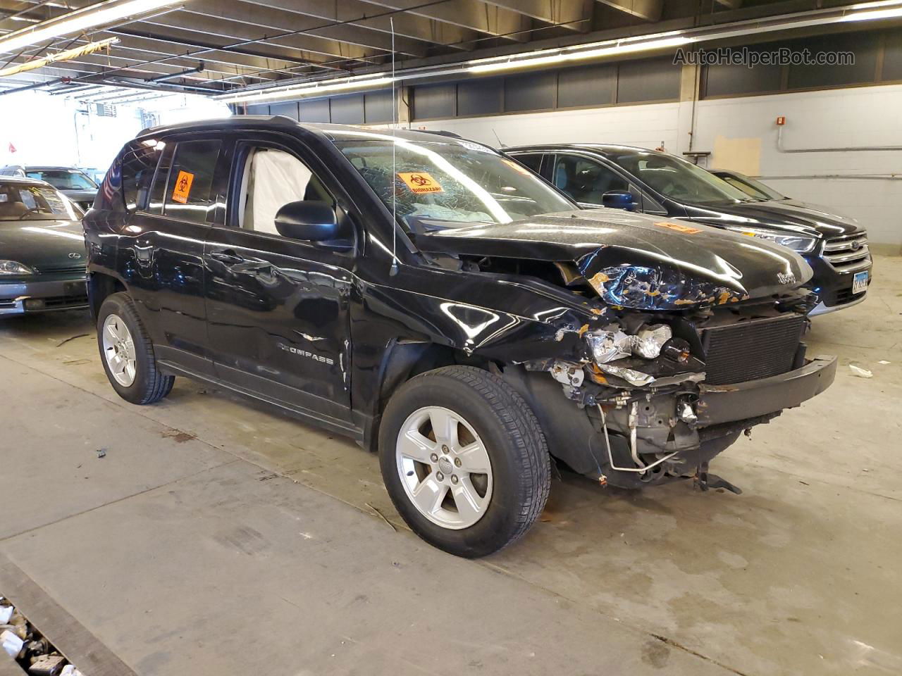 2016 Jeep Compass Sport Black vin: 1C4NJCBA6GD622759