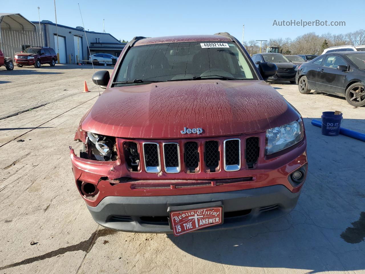 2016 Jeep Compass Sport Красный vin: 1C4NJCBA6GD814201