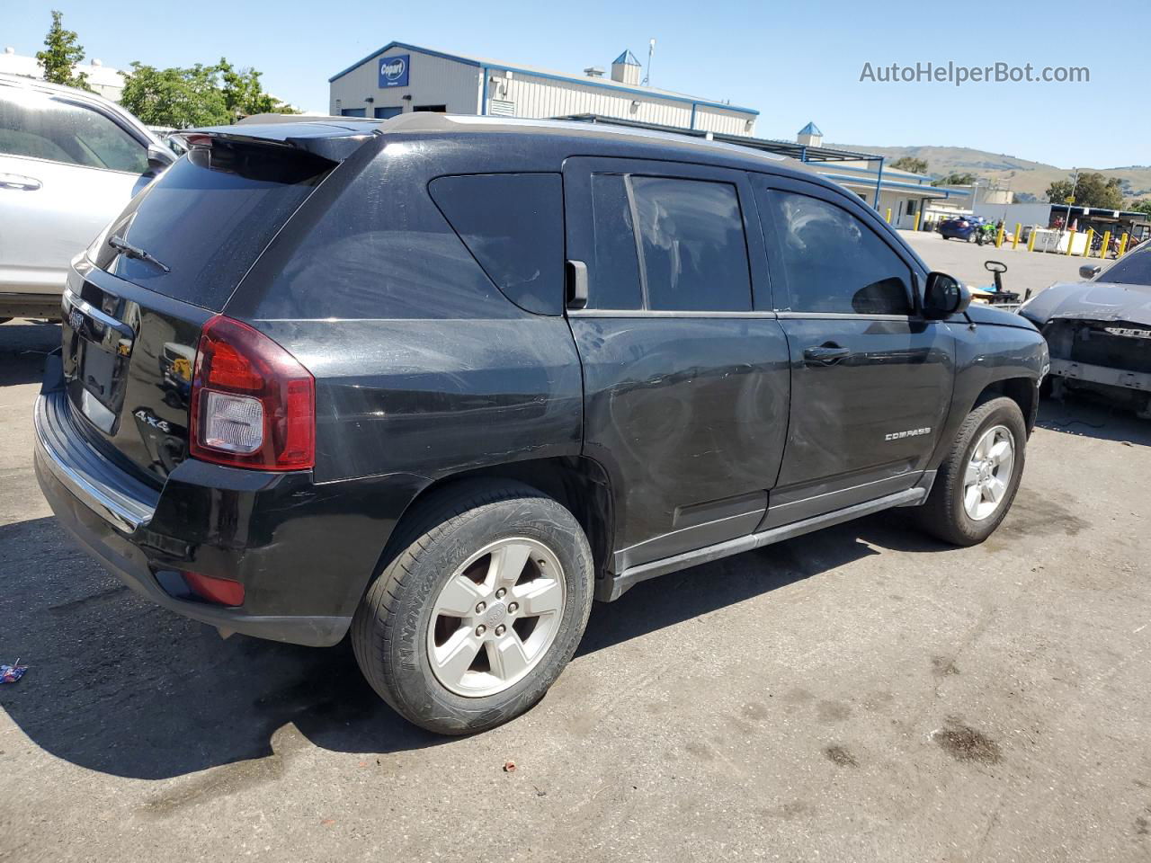 2014 Jeep Compass Sport Черный vin: 1C4NJCBA7ED746276