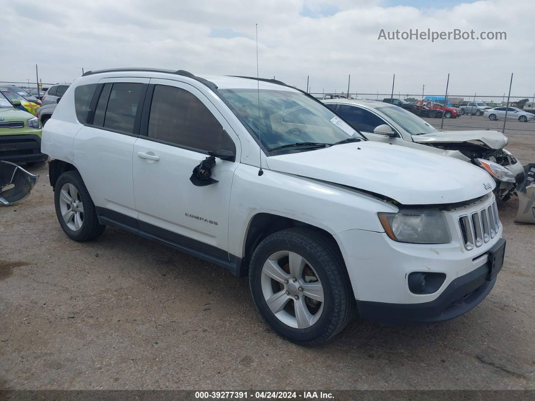 2016 Jeep Compass Sport White vin: 1C4NJCBA7GD568310