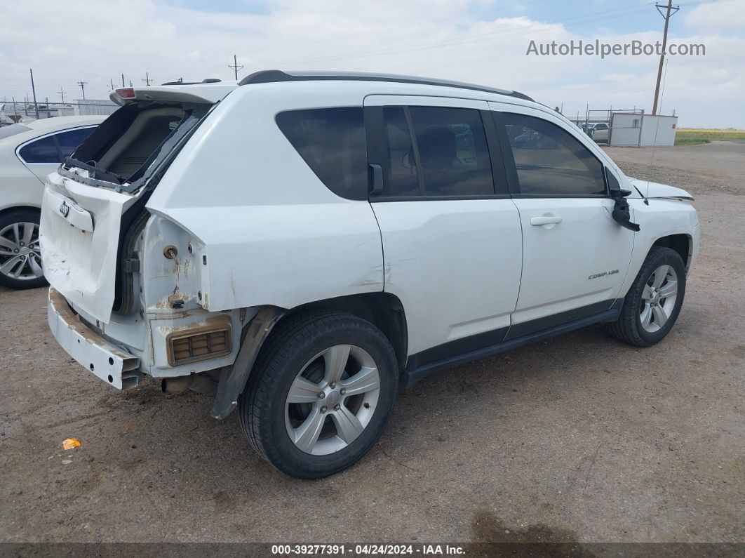 2016 Jeep Compass Sport White vin: 1C4NJCBA7GD568310