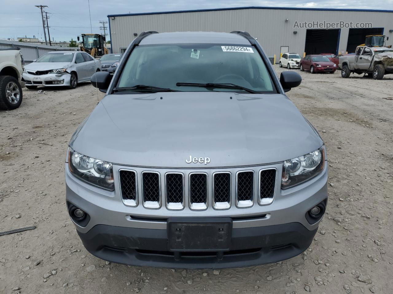 2016 Jeep Compass Sport Silver vin: 1C4NJCBA7GD611656