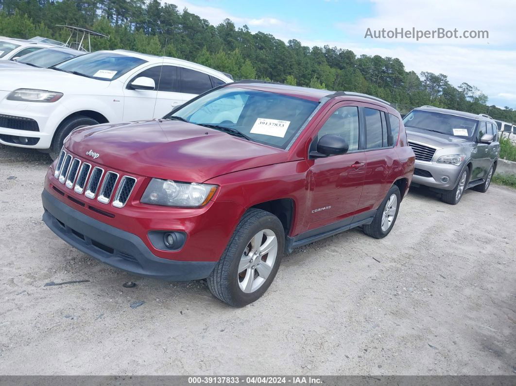 2016 Jeep Compass Sport Burgundy vin: 1C4NJCBA7GD615710