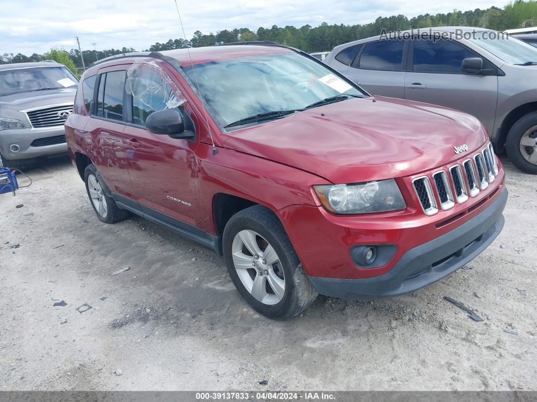 2016 Jeep Compass Sport Burgundy vin: 1C4NJCBA7GD615710