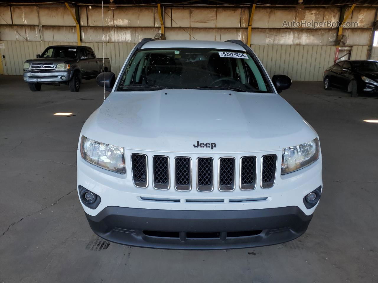 2016 Jeep Compass Sport White vin: 1C4NJCBA7GD615786