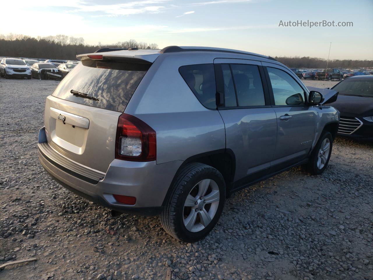 2016 Jeep Compass Sport Silver vin: 1C4NJCBA7GD641658