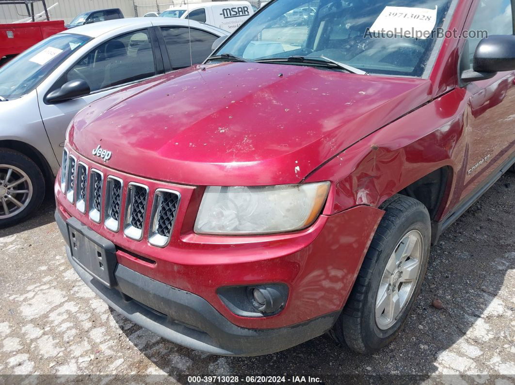 2013 Jeep Compass Sport Red vin: 1C4NJCBA8DD229423