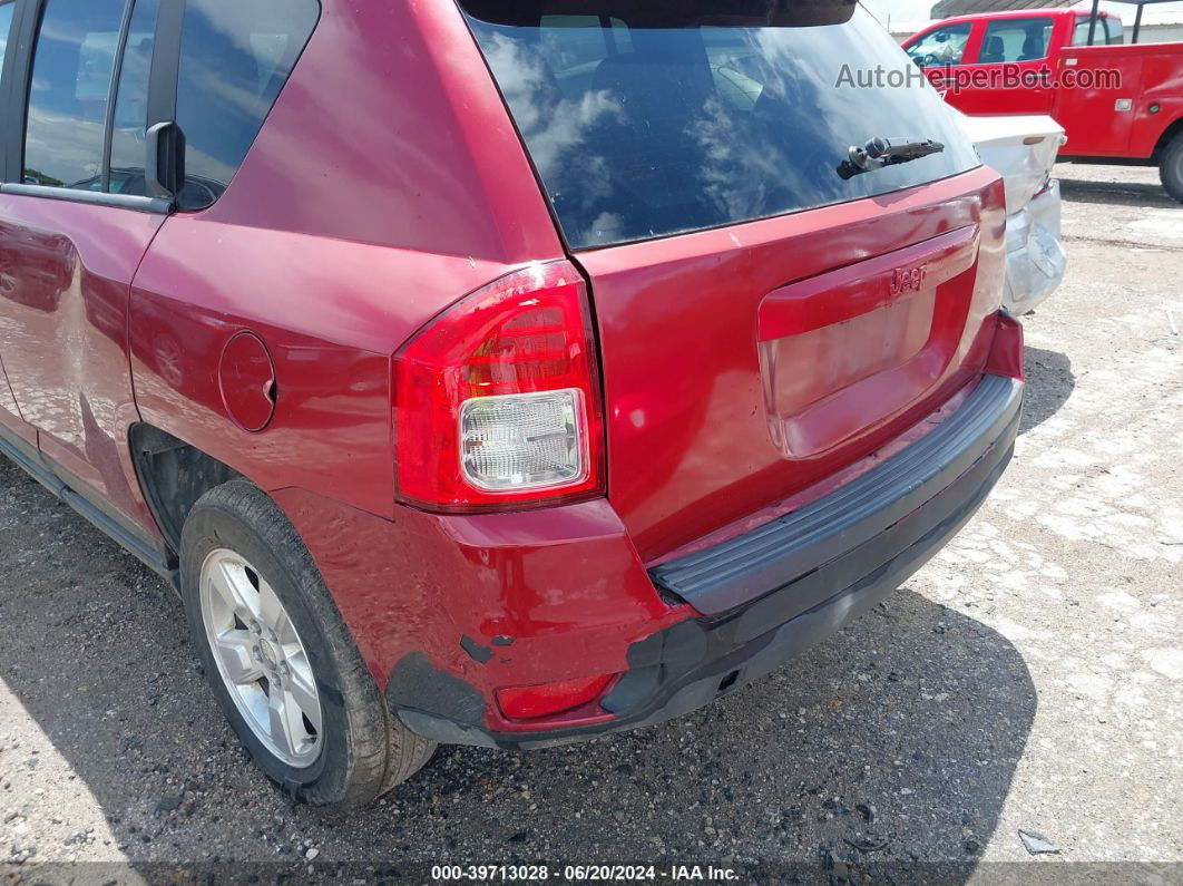 2013 Jeep Compass Sport Red vin: 1C4NJCBA8DD229423