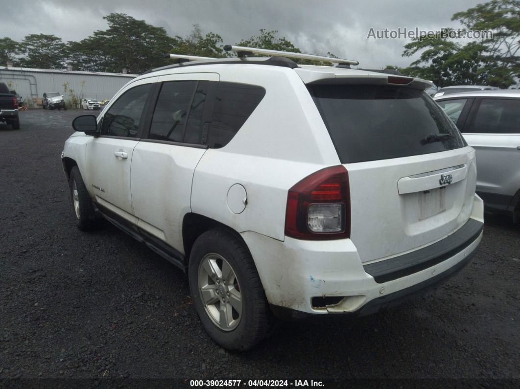 2014 Jeep Compass Sport White vin: 1C4NJCBA8ED515130